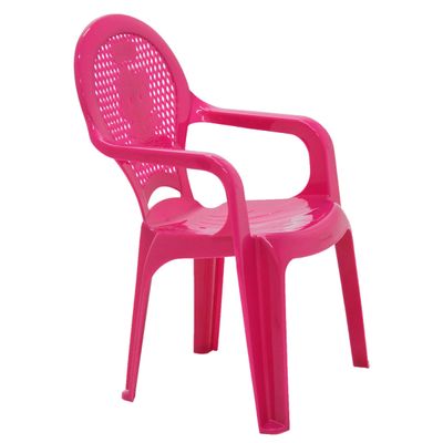 Cadeira Infantil Tramontina Catty Estampada em Polipropileno Rosa
