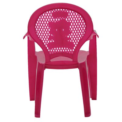 Cadeira Infantil Tramontina Catty Estampada em Polipropileno Rosa