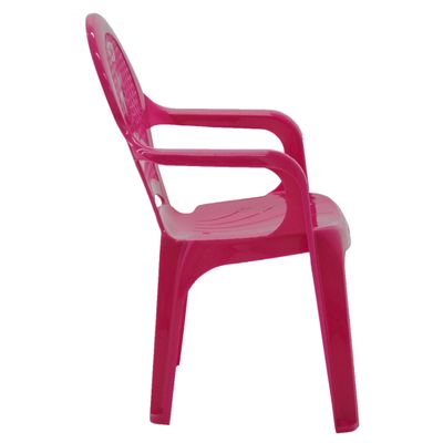 Cadeira Infantil Tramontina Catty Estampada em Polipropileno Rosa