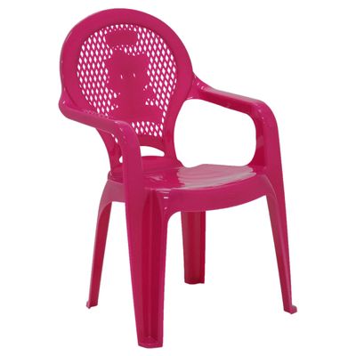 Cadeira Infantil Tramontina Catty Estampada em Polipropileno Rosa