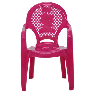 Cadeira Infantil Tramontina Catty Estampada em Polipropileno Rosa