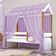 Cama Montessoriana Exclusiv Solteiro Com Voal Lilás