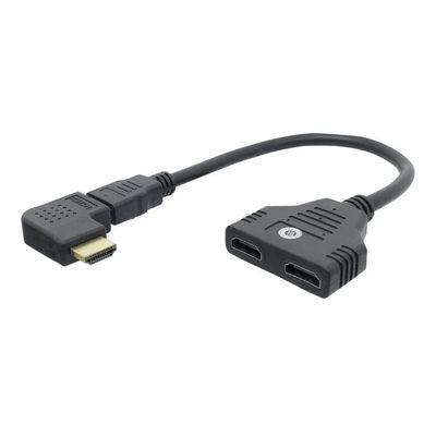 Extensor Hdmi 90 Grau Em L 30 Cm Para Tv Parede Curto Top
