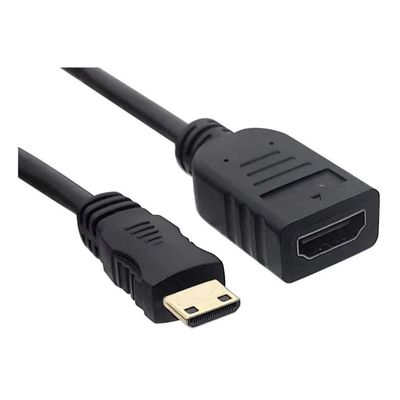 Cabo Rabicho Mini Hdmi P Hdmi Flexivel 1080p Câmera Filmador