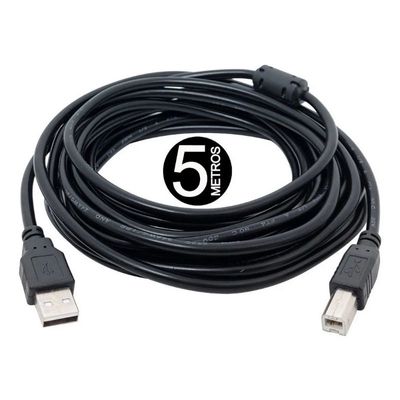Cabo Usb Impressora 5 Metros A M X B M Versão 2.0