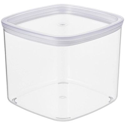 Pote Quadrado 800ml Plástico Organizador Biscoitos Grão Sementes Cinquetti