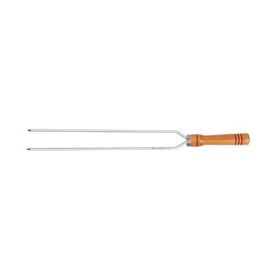 Espeto Alumínio Duplo para Churrasco 80cm