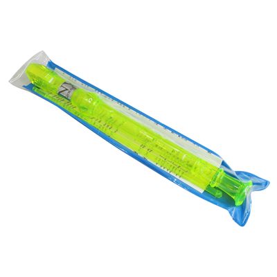 Kit 15 Flautas Doce Germânica Verde Translucida FL 20G G NY