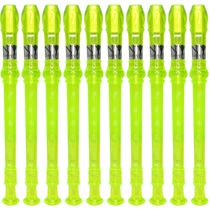 Kit 15 Flautas Doce Germânica Verde Translucida FL 20G G NY