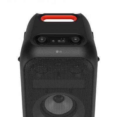 Caixa de Som Amplificada LG Partybox Xboom XL9T IPX4 Bivolt com Bluetooth, Alça de transporte e Display LED 1000W RMS - Preta Preto / Bivolt