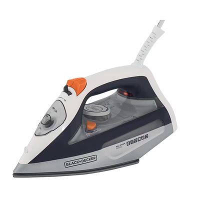 Ferro a vapor Black+Decker FX3100 com Antigotejamento Cinza e Branco / 110V