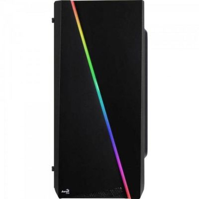 Gabinete Gamer Mini Tower Rgb Mini Cylon Preto Aerocool