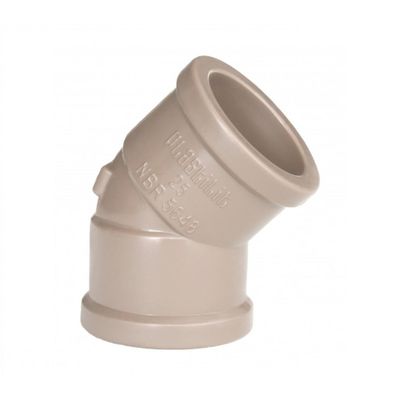 Joelho Soldável Plastilit Marrom 20Mm 45°