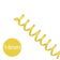 Espiral para Encadernação Amarelo Transparente 14mm 85 Folhas 100 und