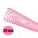 Espirais para Encadernação Rosa Transparente 23mm 140 Folhas 60 und