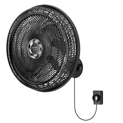 Ventilador de Parede Britânia BVT575 Maxx Force 47cm com 3 Velocidades, 6 Pás e 176W Preto / 220V