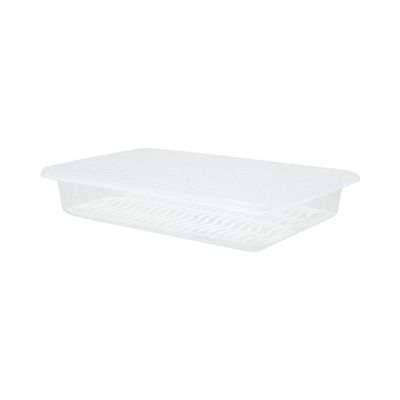 Organizador de Geladeira Le Clear em Plástico Branco 1,6L