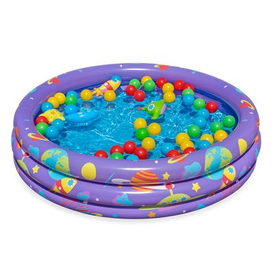 Piscina Inflável 101L Galáxia c/ 50 Bolas 4 Acéssorios  Bestway 52466