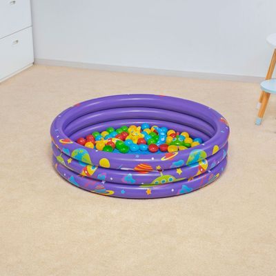 Piscina Inflável 101L Galáxia c/ 50 Bolas 4 Acéssorios  Bestway 52466