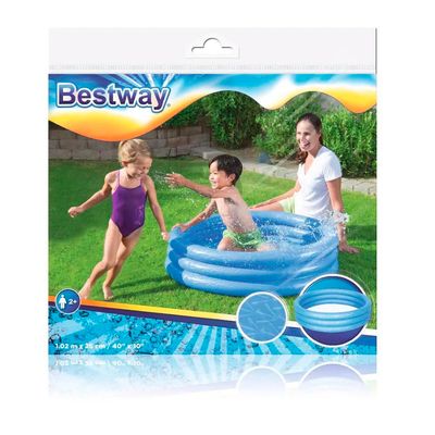 Piscina Inflável Infantil Play 3 Anéis Bestway 101L - Item Sortido