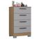 Cômoda Ambiente 867 4 Gavetas Damasco Off White - Poquema