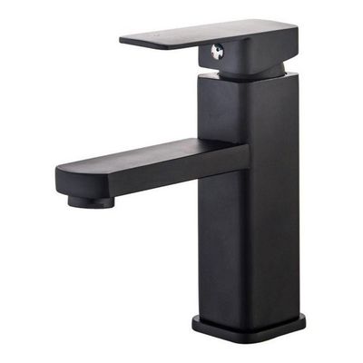 Torneira Banheiro Monocomando Misturador Lavabo Preto Baixa