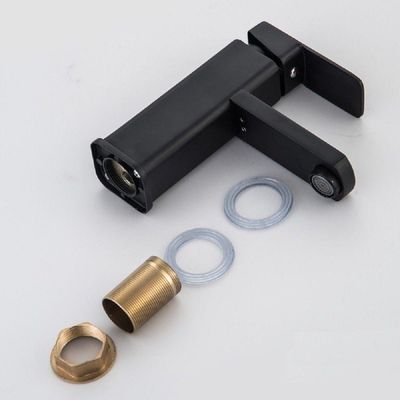 Torneira Banheiro Monocomando Misturador Lavabo Preto Baixa