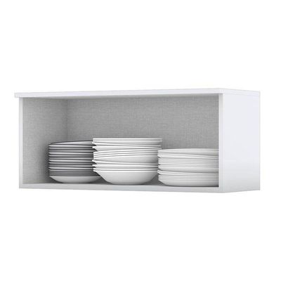 Armário Aéreo 1 Porta Basculante 80 Cm Nova York Branco Hp – Henn