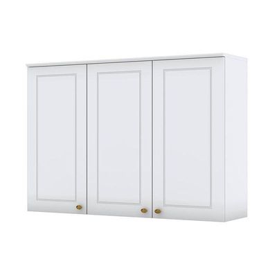 Armário Aéreo 3 Portas 120 Cm Americana Branco Hp – Henn
