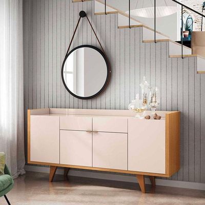 Buffet Melodia Off White Cinamomo - Hb Móveis