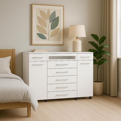 Cômoda London Branco Brilho - Demóbile