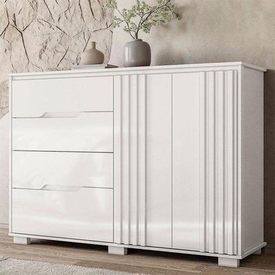 Cômoda Ambiente Texas Branco Brilho - Moval