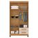 Guarda Roupa Solteiro Modena Com 4 Portas E Armário Multiuso Egito Carvalho Americano Off White – Incorplac