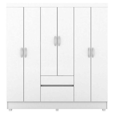 Guarda Roupa Infantil Flash 2 Branco Rosa Flex – Demóbile