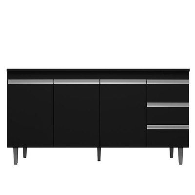 Balcão De Pia Andréia 160 Cm Preto – Ajl