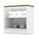Balcão 2 Portas 80 Cm Nova York Branco Com Tampo Para Cooktop Nature – Henn
