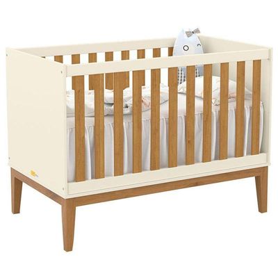 Berço Americano Unique Off White Freijó Eco Wood Com Colchão Gazin - Matic