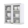 Armário Aéreo 2 Portas De Vidro 80 Cm Nova York Branco Hp – Henn