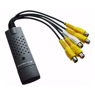 Placa De Captura 4 Canais Usb 2.0 Dvr Sistema De Segurança