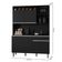 Balcão De Pia Tatiane 120 Cm E Armário Cozinha Kit Alice Ambiente Preto Fosco - Ajl