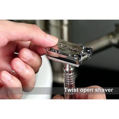 Aparelho Para Fazer Barba Vintage Manual Borboleta Metal