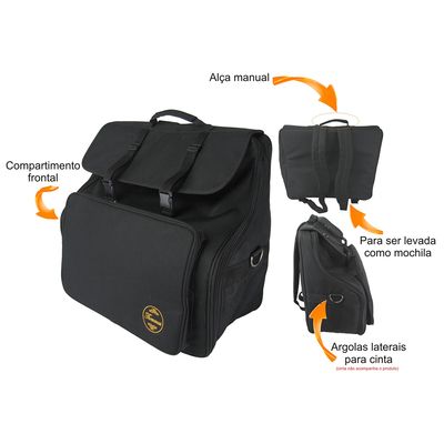 Bag para Acordeon, Sanfona, Gaita 80 Baixos Thommasi