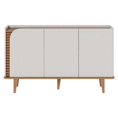 Aparador Buffet Ambiente Jurerê Off White Matte Freijó - Colibri