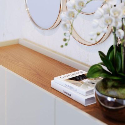 Aparador Buffet Ambiente Jurerê Off White Matte Freijó - Colibri