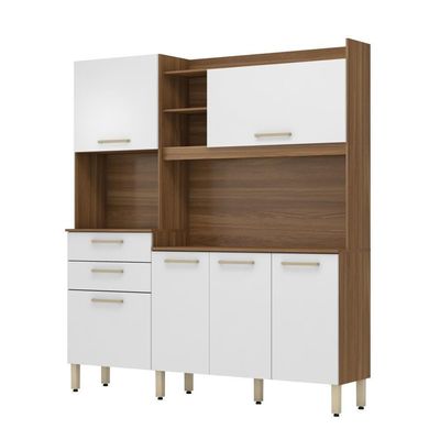 Cozinha Completa 6 Portas Savana Amendola Branco