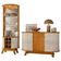 Aparador Para Sala Buffet Ambiente Monza E Cristaleira Marina Cinamomo Off White – Madetec
