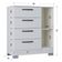 Cômoda 868 4 Gavetas E 1 Porta Branco Brilho - Poquema