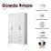Guarda Roupa Solteiro Ambiente Chile 4 Portas Branco Brilho - Moval