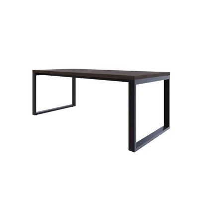 Mesa De Jantar Queens 200x90x77cm Qemj9200 Terracota - Est.preta Terracota/est.preta