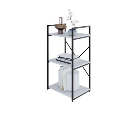 Estante C/03 Prateleiras 84x45x33cm Yon Branco Tx/est.preta Branco Tx/est.preta
